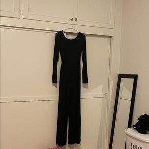 Elegant Black Long Sleeve Jumpsuit